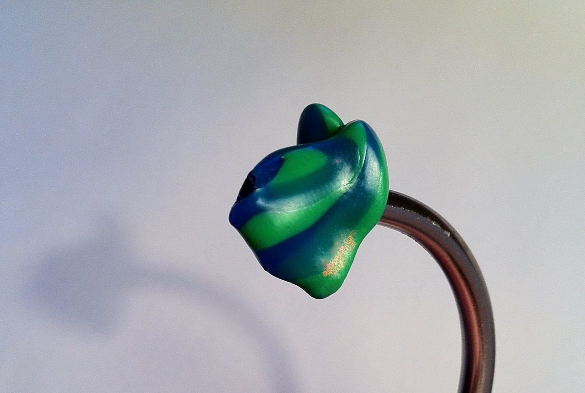 Green and Blue Earpiece