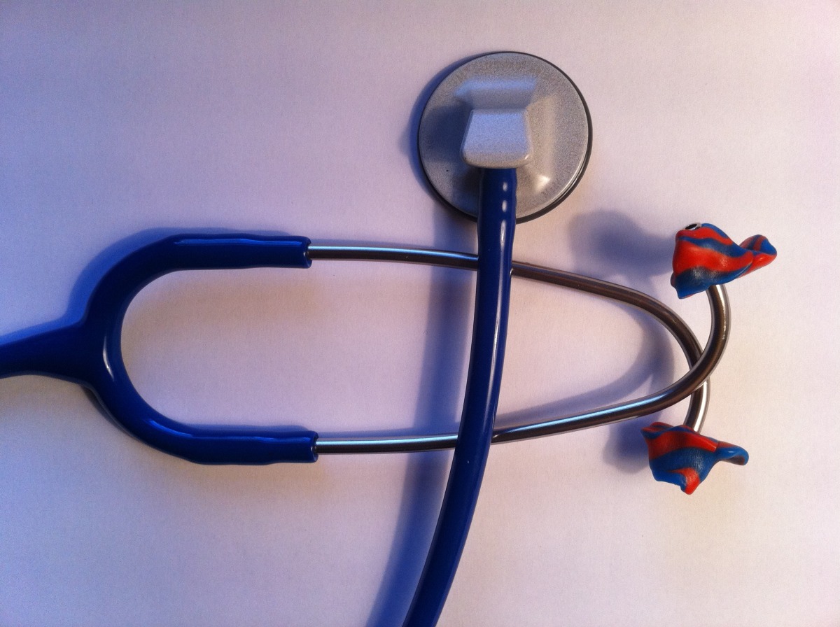 Red and Blue Earpieces