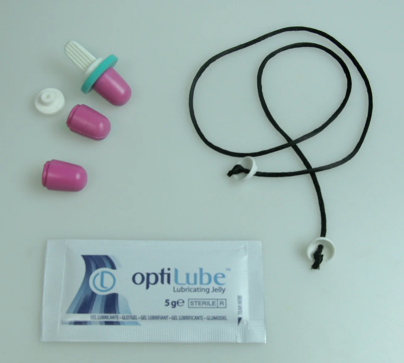 You Kit Will Contain; thermoplastic cones, attachments lanyard, lubricating gel and clear instructions.