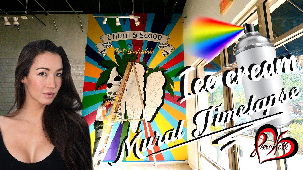 Amazing colorful Ice Cream mural by Presa Hall (Copy)