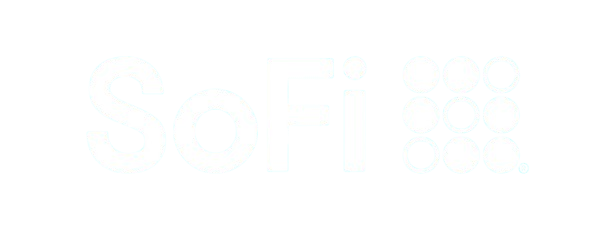 SoFi logo with stylized circles to the right of the text