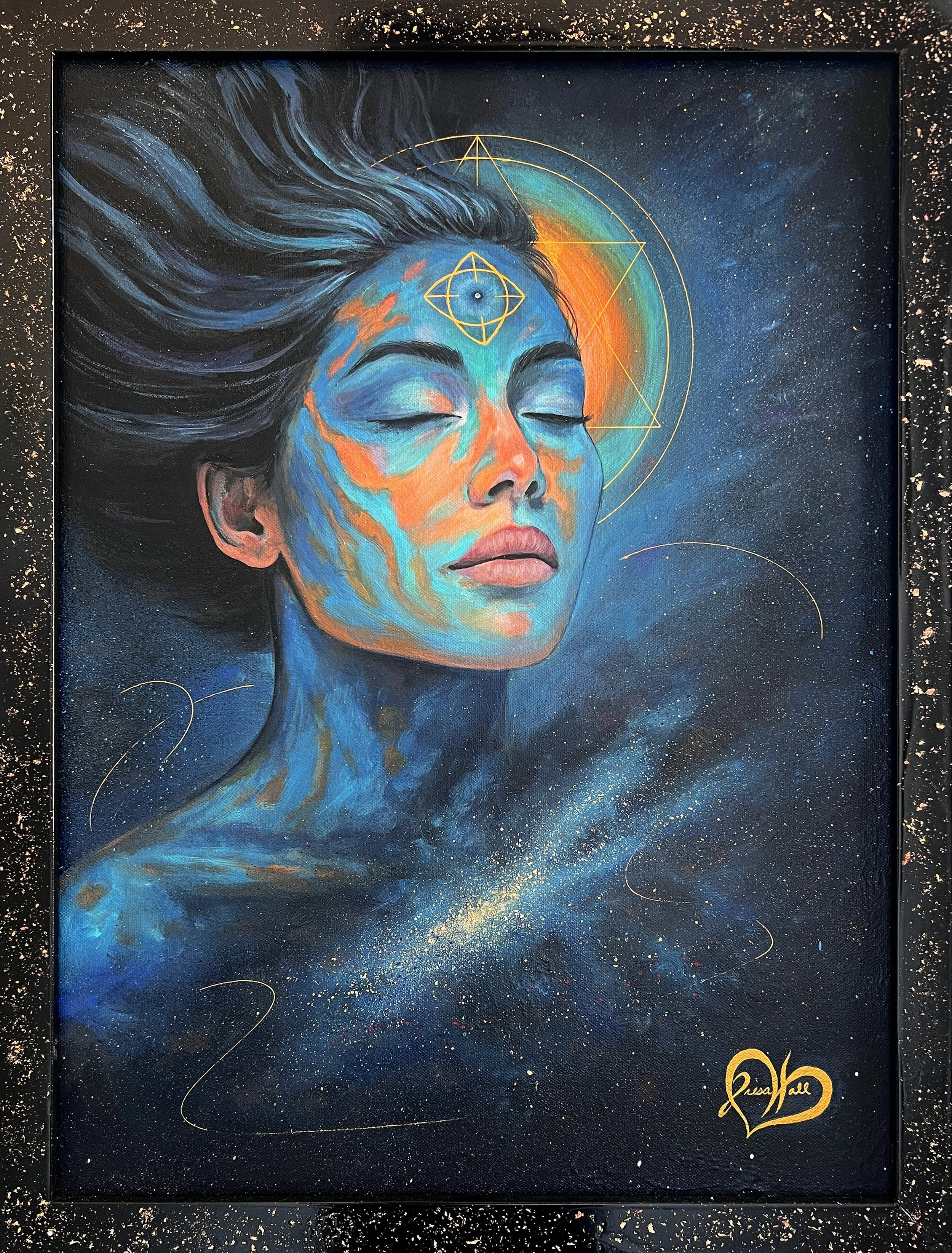 Divine Frequency painting by Presa Hall