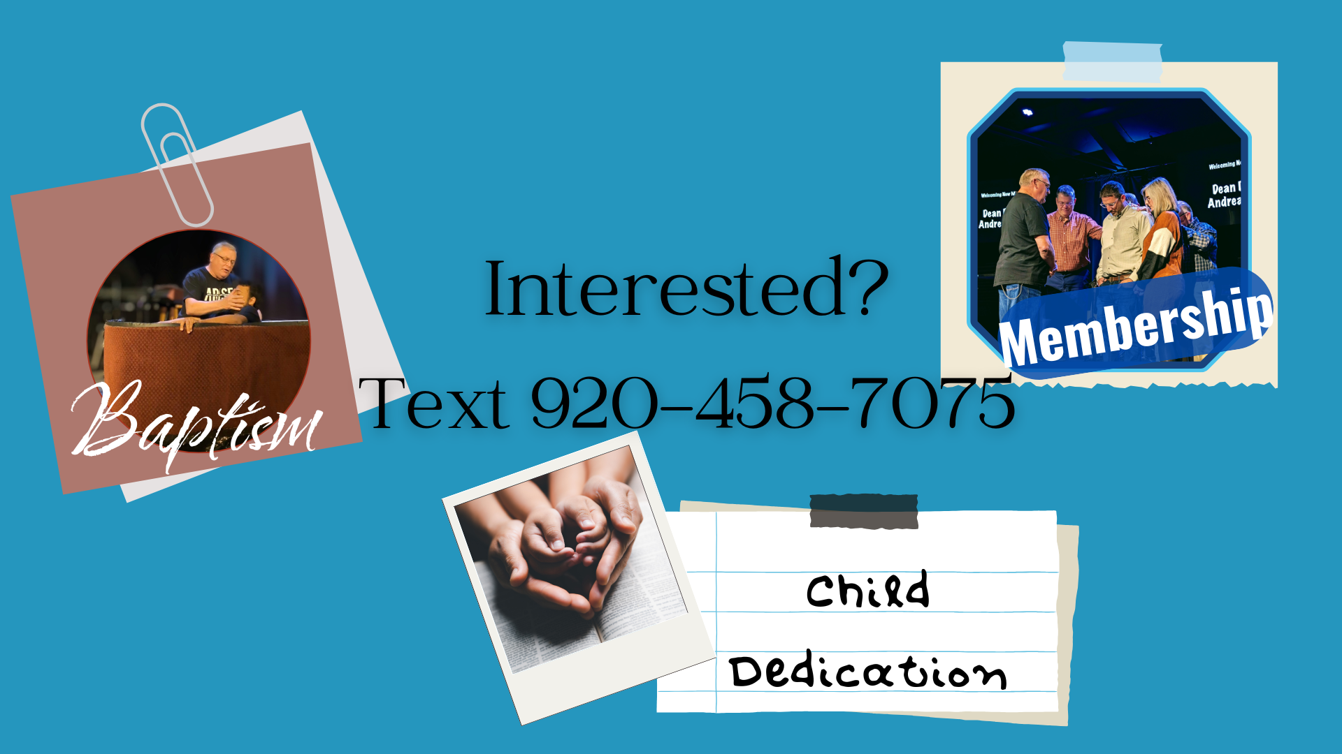 Baptism, Dedication, Membership Sunday