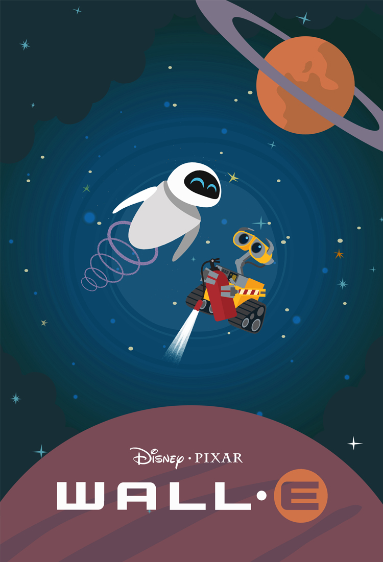 NEW POSTER Pixar s WALL E Laz Marquez