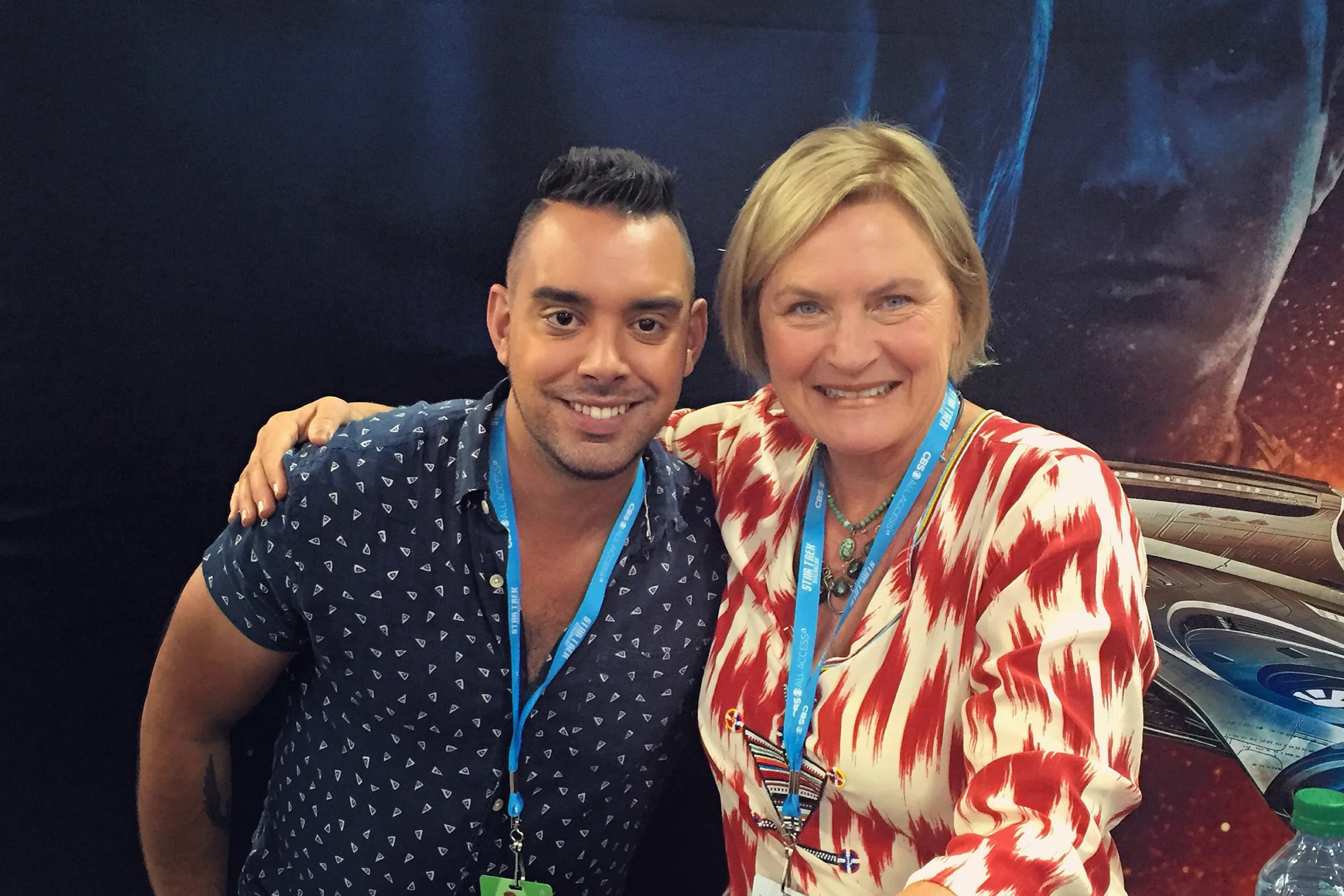 Meeting one of my childhood Trek heroes, Denise Crosby AKA Lieutenant Tasha Yar at the Star Trek: Mission New York Convention.