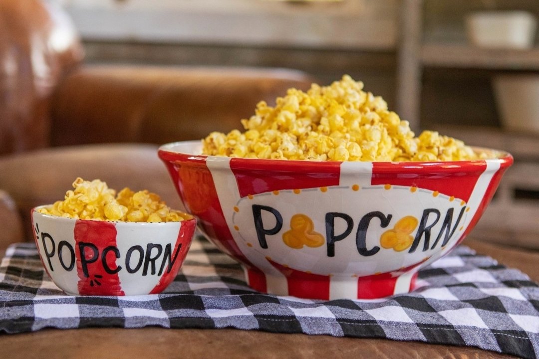 Happy National Popcorn Day! What better way to celebrate than painting your very own popcorn bowl! We have so many shapes and sizes to choose from.