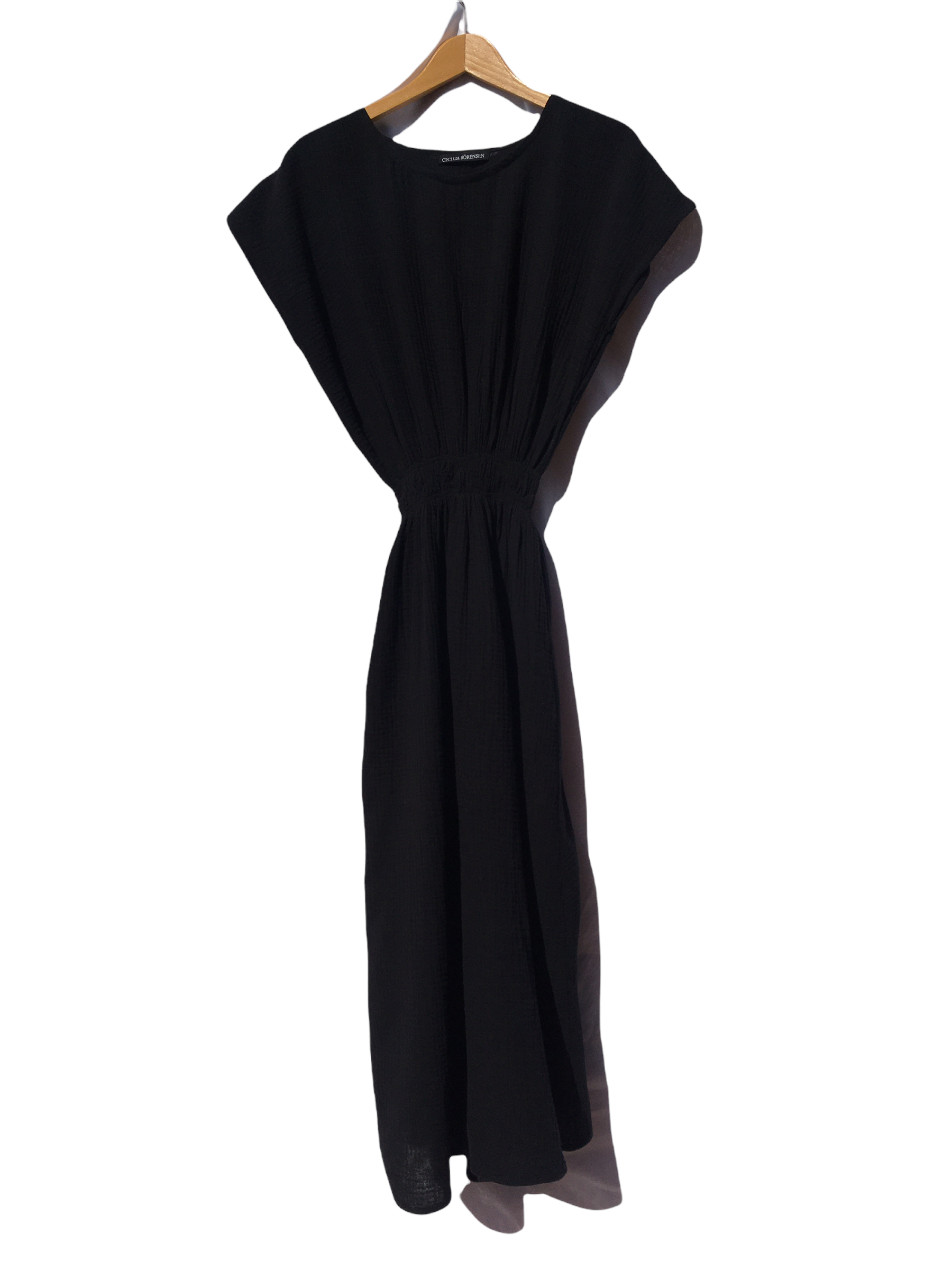 MAGNOLIA DRESS black organic double 