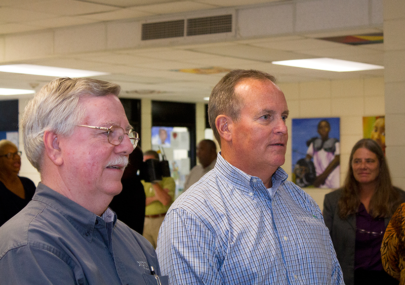 Dennis Watson, P.E. & Ralph A. Hargrove talk to the Media