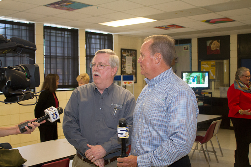 Dennis Watson, P.E. & Ralph A. Hargrove speak to the Media