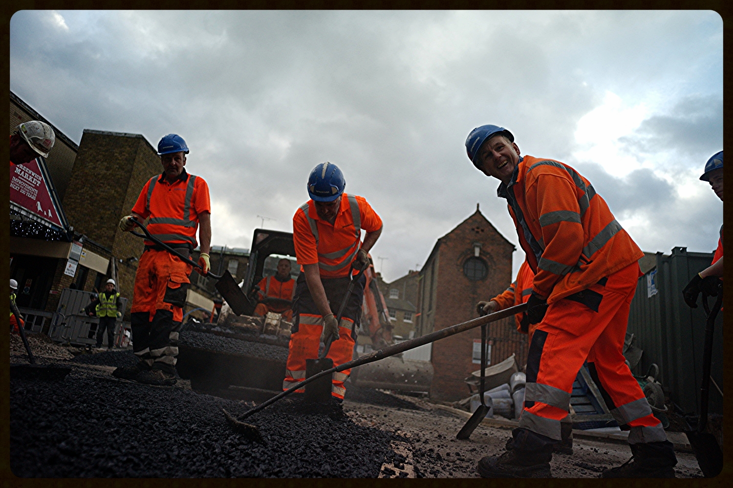 Tar Matting old car park Greenwich 23/12/2014