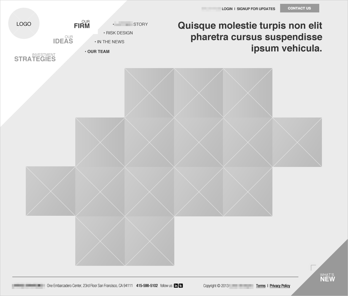 Diagonal Interface Design