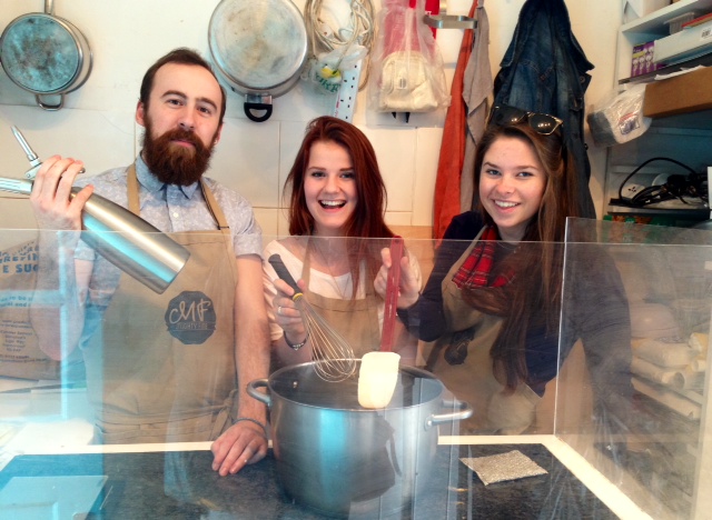 Jessica Hardy, year 12: “Here is our best store holder: he told us all about his life in this career and how he makes the fudge and all the problems and jokes he had along the way. Then when we asked if minded being our best store holder, he said only if we would be in the photo with him.”
Normal
0
false
false
false
EN-GB
X-NONE
X-NONE
/* Style Definitions */
table.MsoNormalTable
{mso-style-name:"Table Normal";
mso-tstyle-rowband-size:0;
mso-tstyle-colband-size:0;
mso-style-noshow:yes;
mso-style-priority:99;
mso-style-parent:"";
mso-padding-alt:0cm 5.4pt 0cm 5.4pt;
mso-para-margin-top:0cm;
mso-para-margin-right:0cm;
mso-para-margin-bottom:10.0pt;
mso-para-margin-left:0cm;
line-height:115%;
mso-pagination:widow-orphan;
font-size:11.0pt;
font-family:"Calibri","sans-serif";
mso-ascii-font-family:Calibri;
mso-ascii-theme-font:minor-latin;
mso-hansi-font-family:Calibri;
mso-hansi-theme-font:minor-latin;
mso-fareast-language:EN-US;}