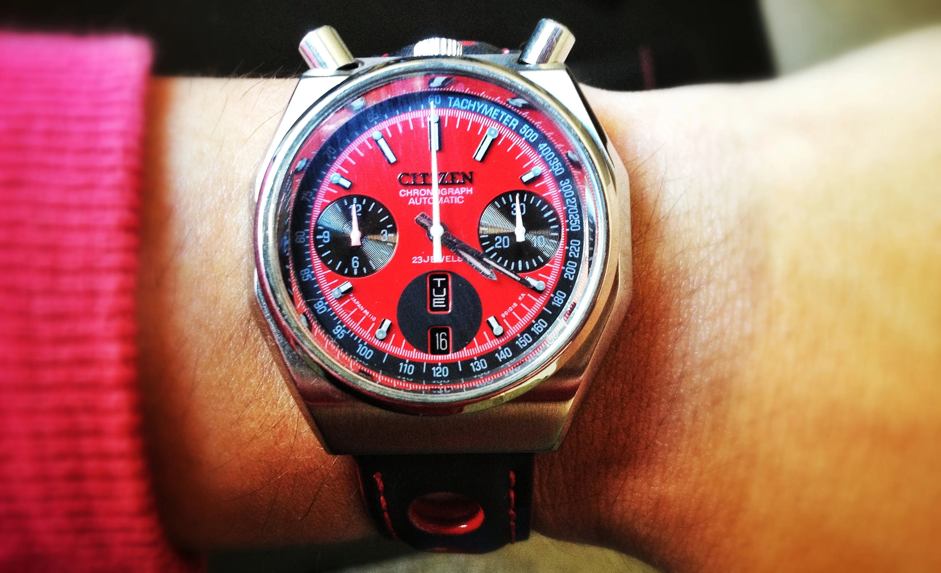 citizen bullhead chronograph automatic