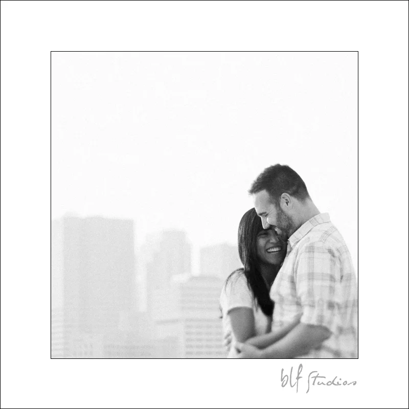 Engagement photos in Winnipeg Exchange District