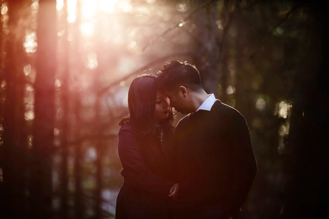 Spring engagement photos in Birds Hill Park