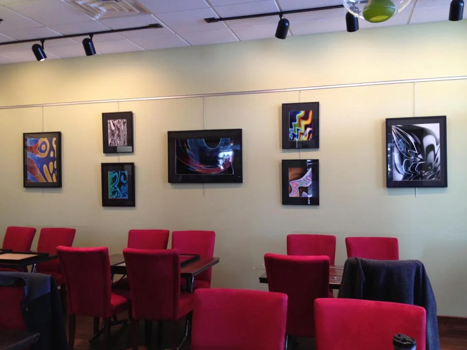 My art from Artwork Evolution at Lovin' Cup in Rochester, NY - February/March 2012