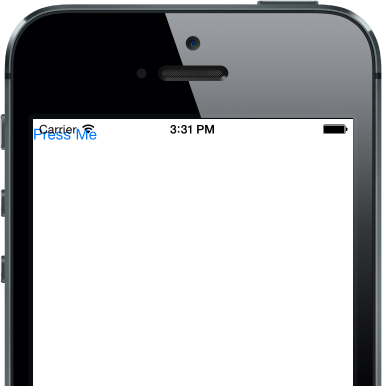 The default position of a button in code is the top left corner.