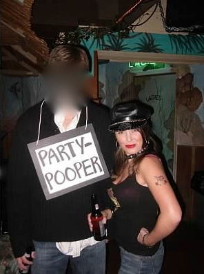 My X and I at Halloween. I loved getting dressed up, he hated it.