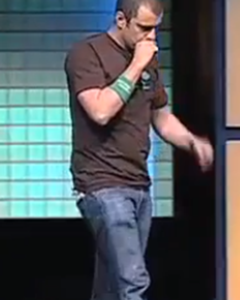 Gary says it's his wallet, not his smartphone, in his front-right pants pocket.