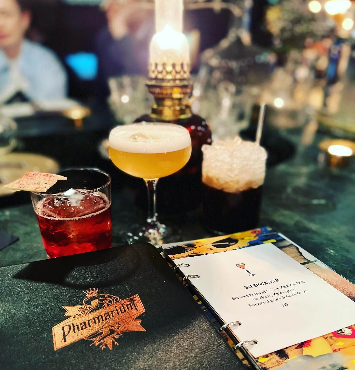 Amazing cocktails @pharmarium thanks to Liam!!! 🙌🏼