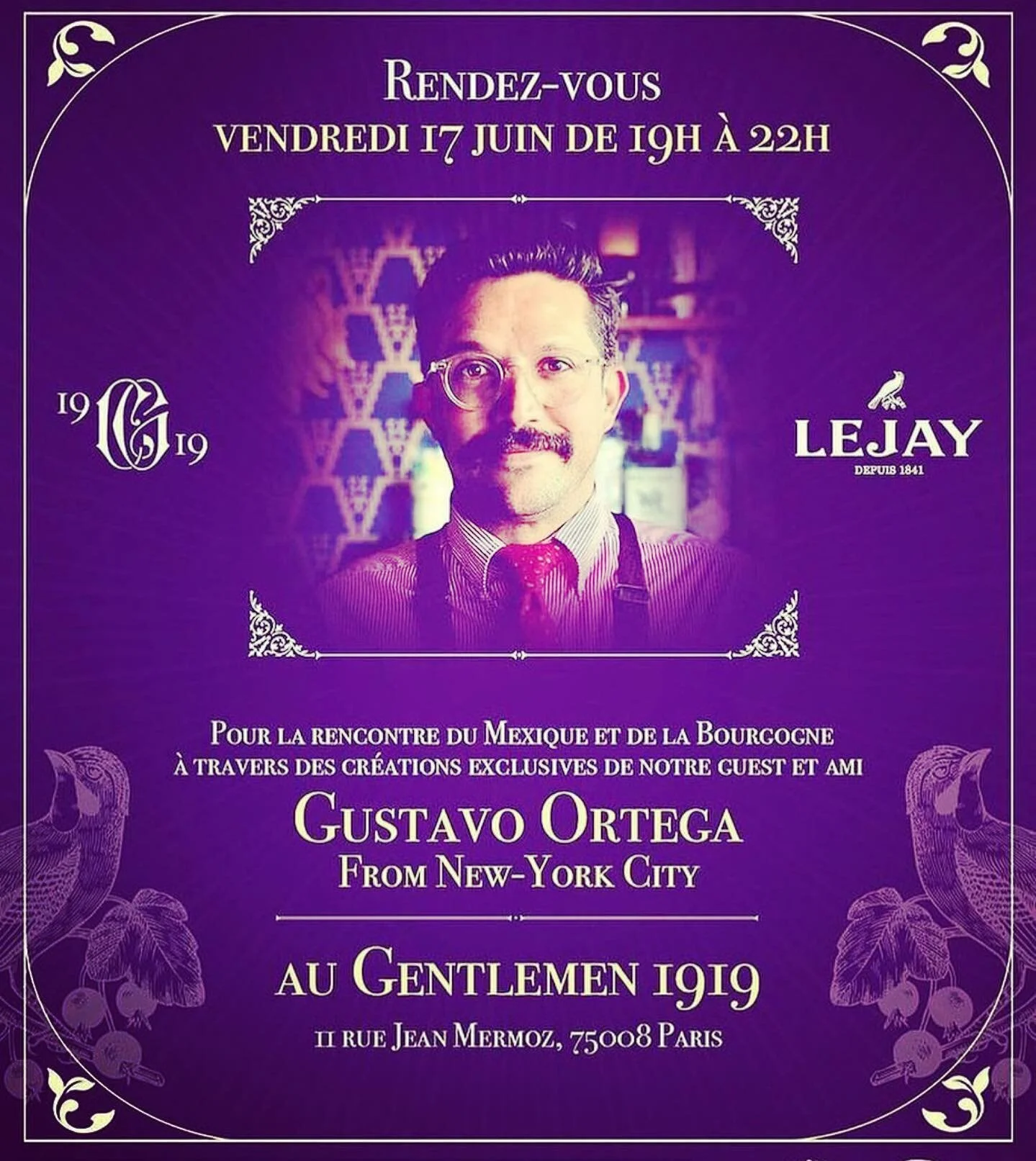 The last one in Europe!!! Come tonight to @gentlemen1919 to try more @lejaycassis cocktails
