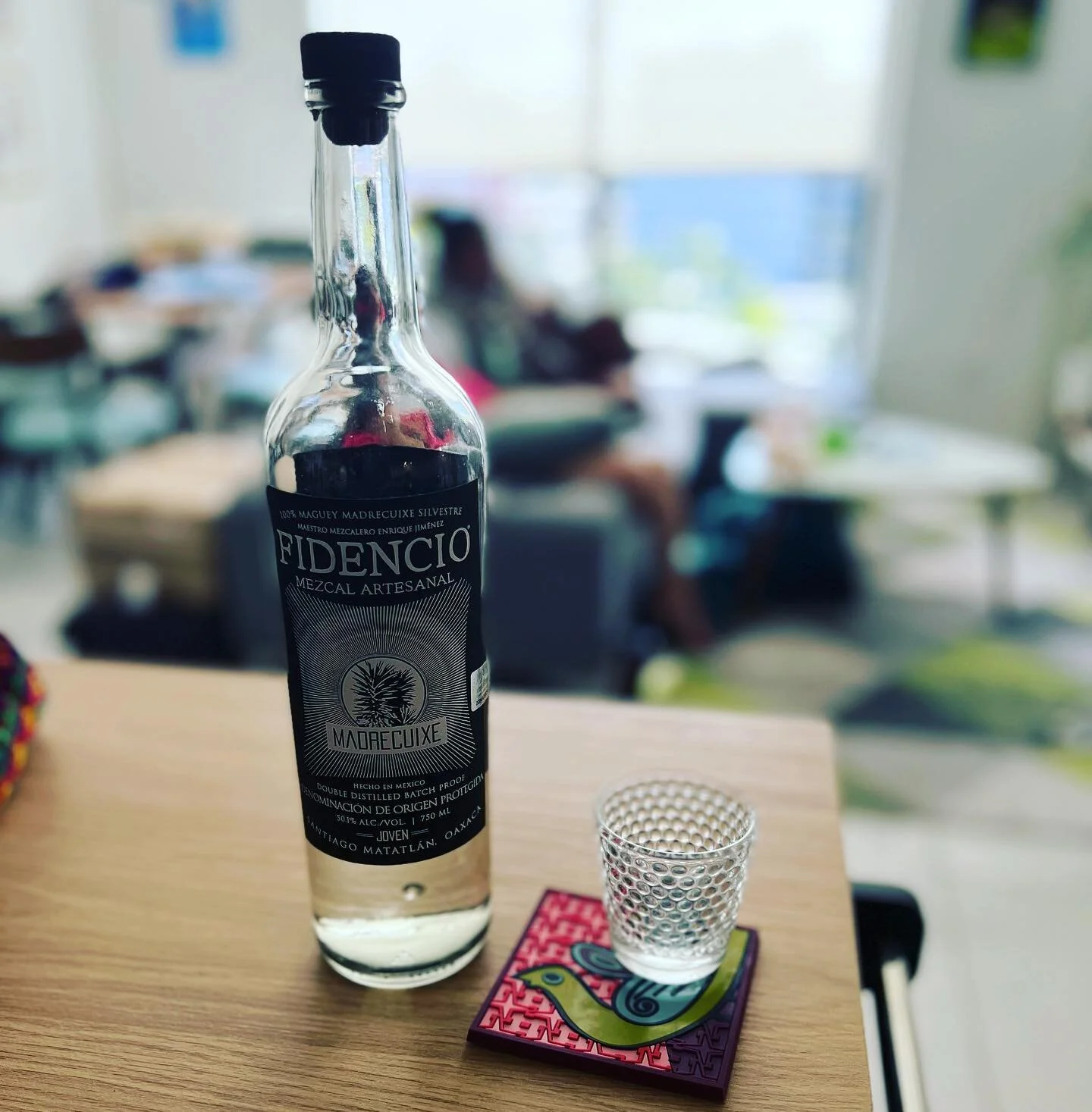 After 3 weeks I&rsquo;m finally back at home enjoying a good mezcal in a new coaster with @pinxexolo and @peiyola