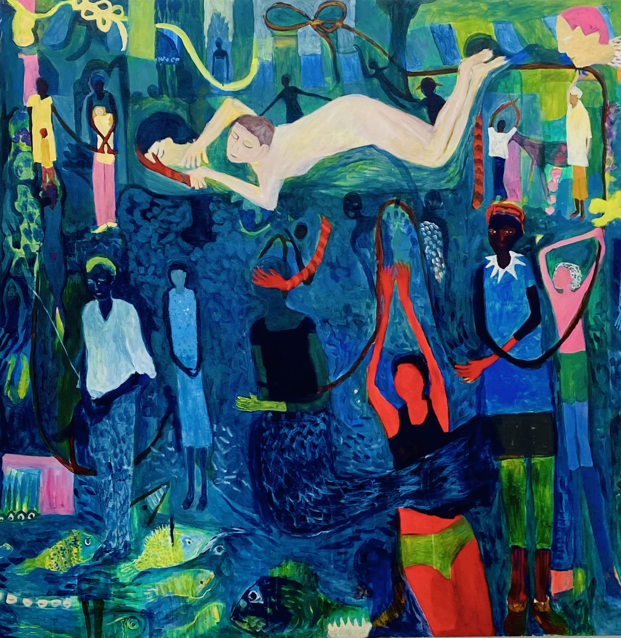 Towards the Night 2025, Oil on canvas 62" x 62"