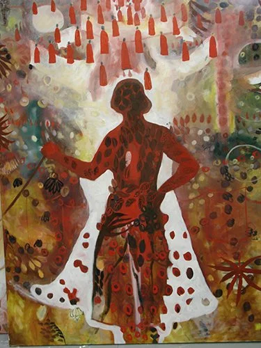 Eleggua, Oil on canvas 1999-2002 
