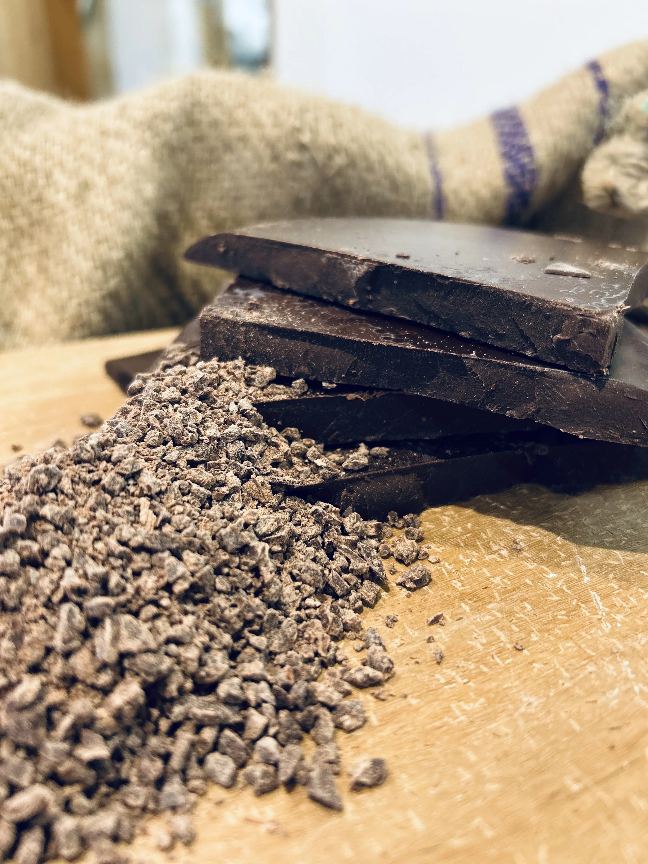 Drinking Chocolate 100% (Pure Ground Vanuatu Cocoa Beans) - 300g