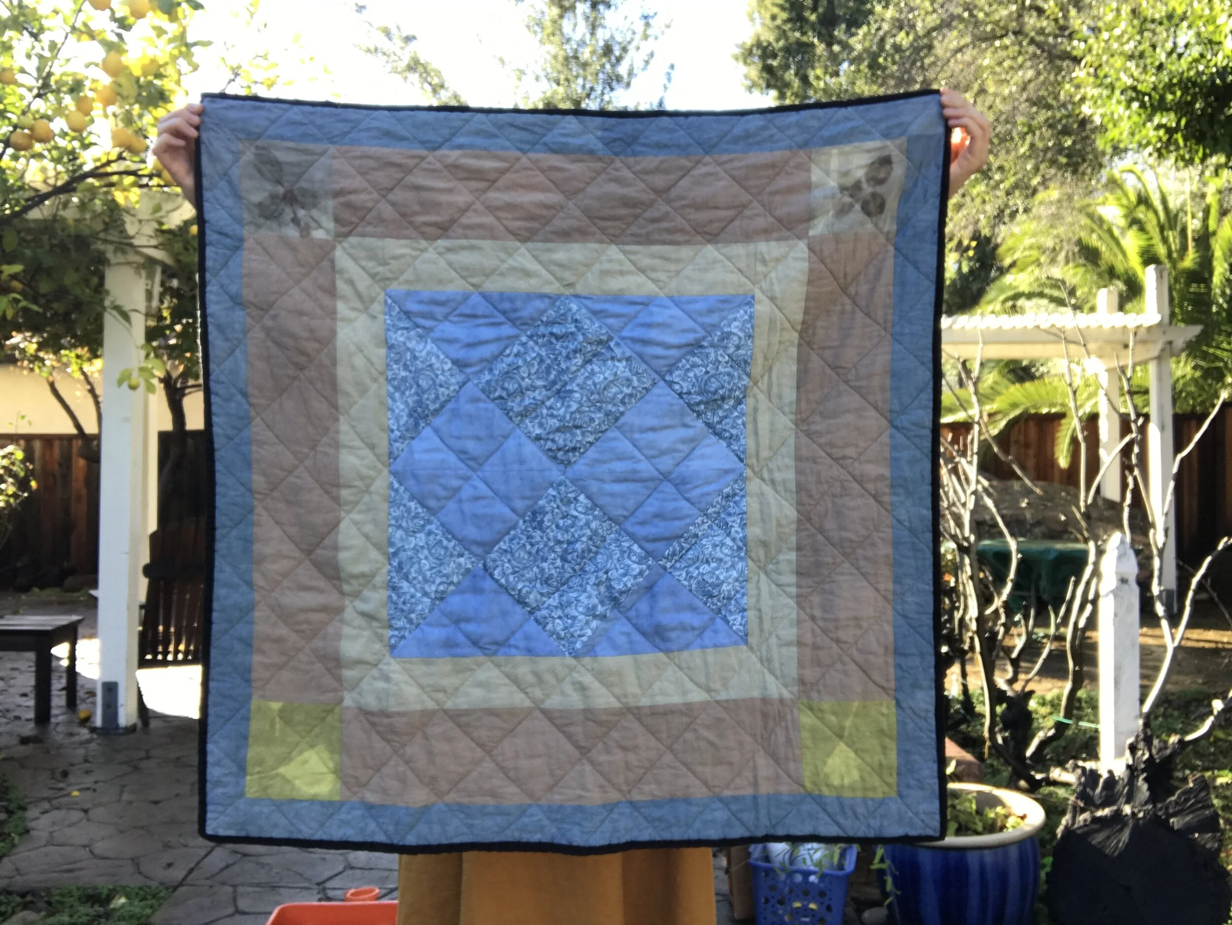 Ecoprints with Indigo. 2021