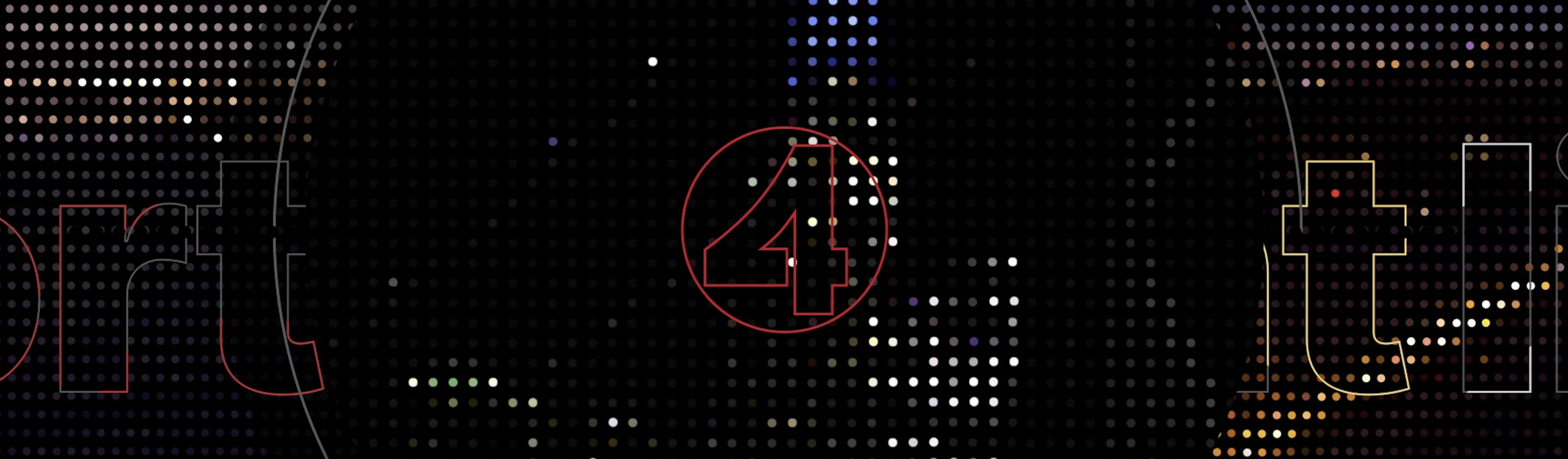  KRON4 logo and Sports Night Live title mid-transition animation within NightSpeed broadcast sports graphics system 