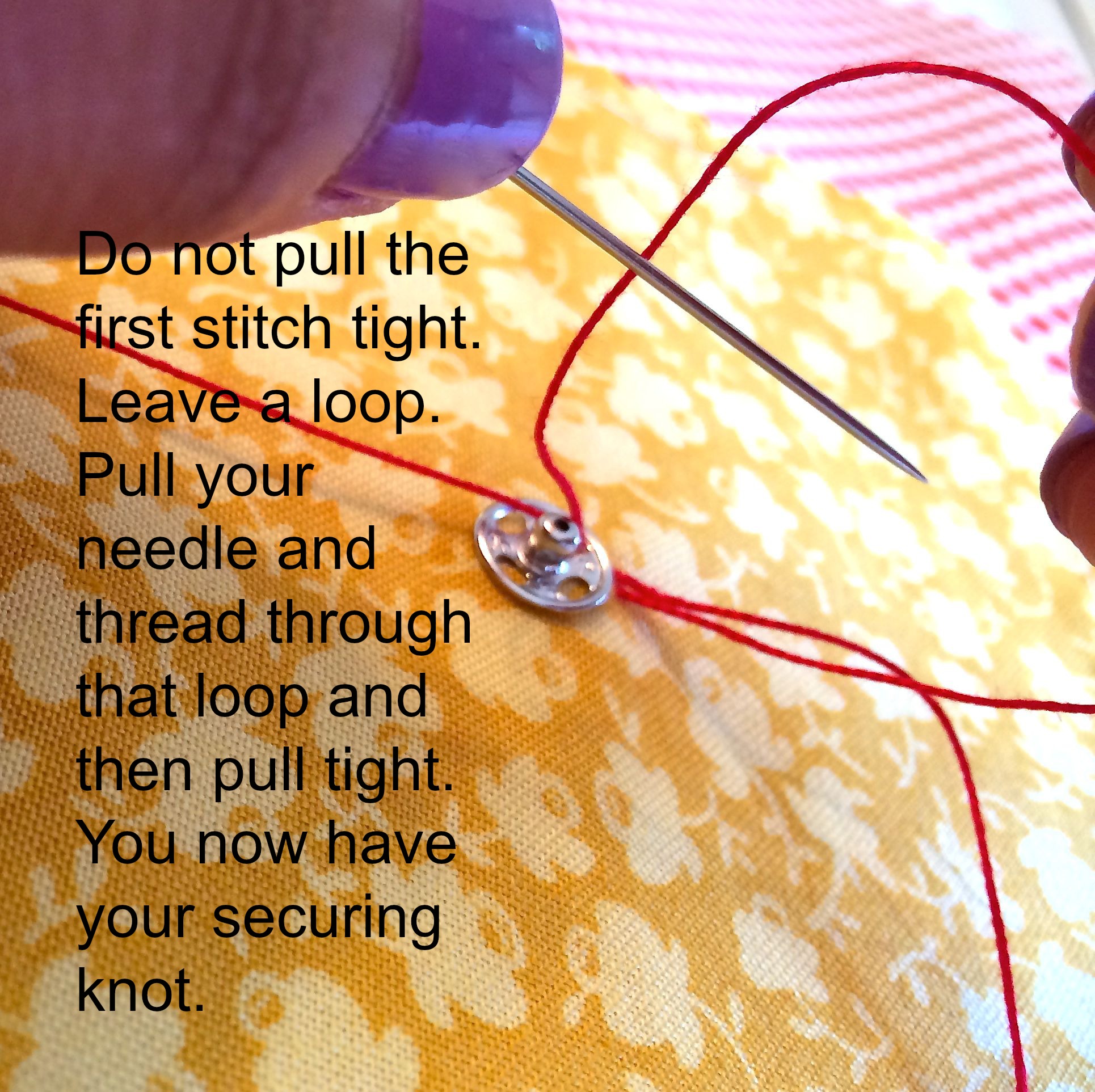 Sewing on Snaps 