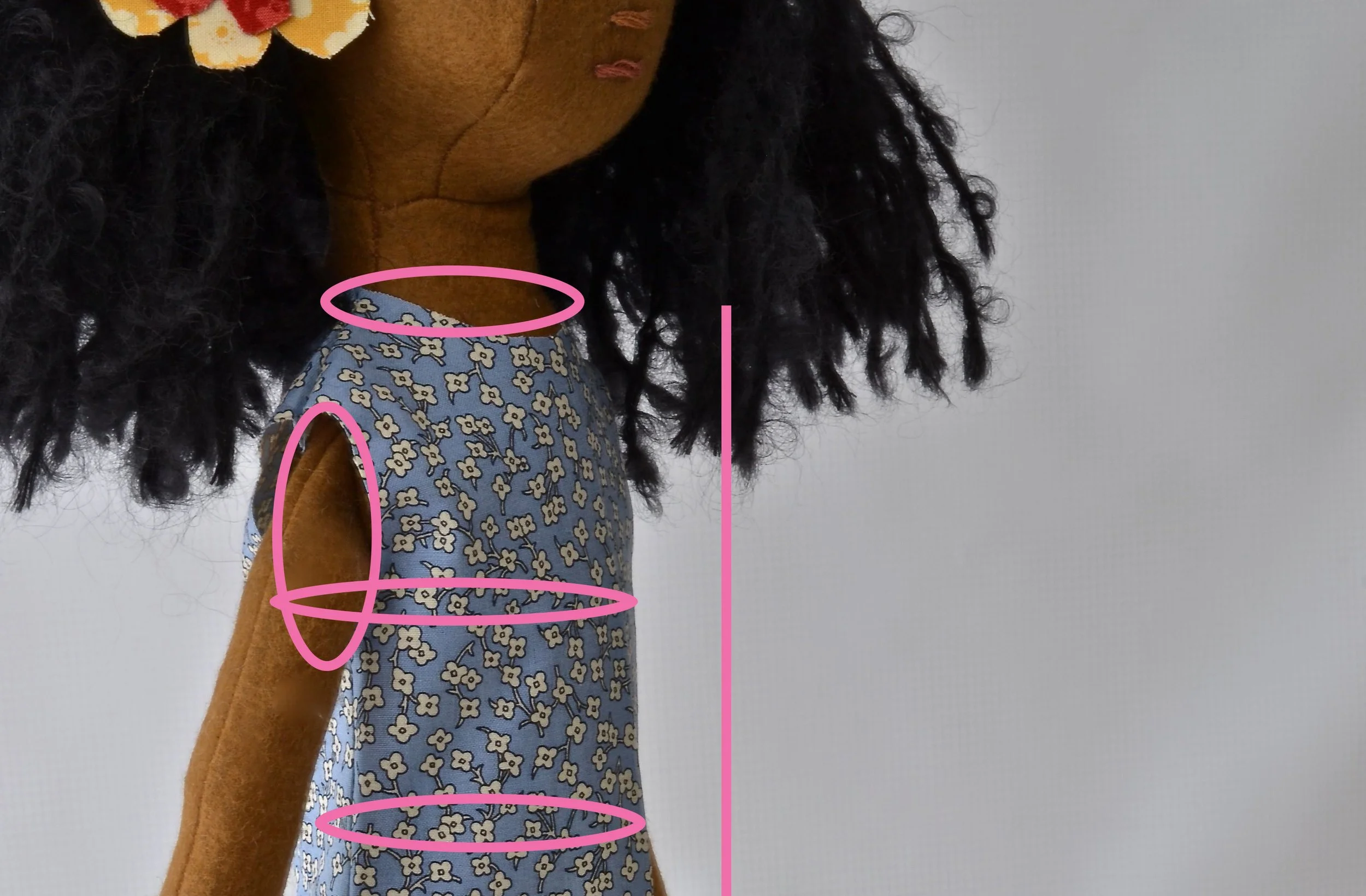 Doll Dressmaking Series: Resizing the pattern