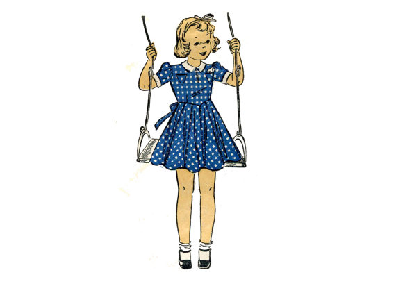 Girl's Dress Pattern from AllsFairyVintage