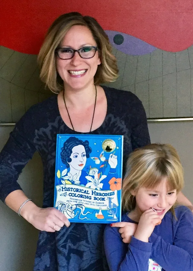 The author and her daughter