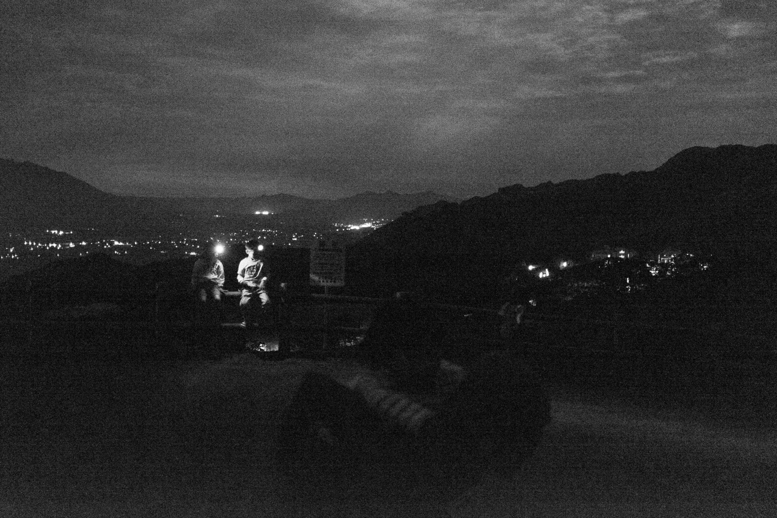 Piggy back ride in the dark (Kyushu, Japan - 2015)