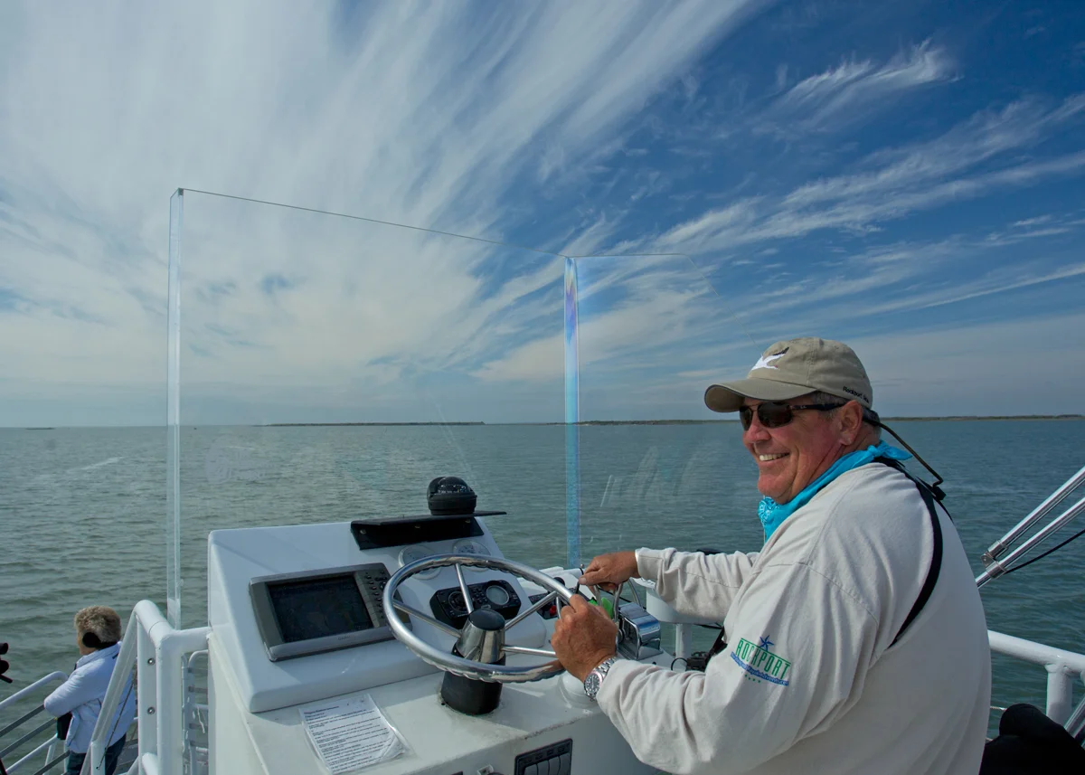 Captain Tommy Moore, Aransas NWR, TX Nov 2013