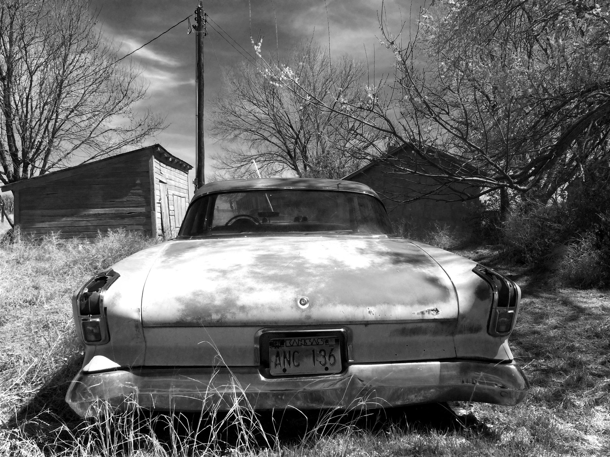 Abandoned gas guzzler, Hale CO, Apr 2015