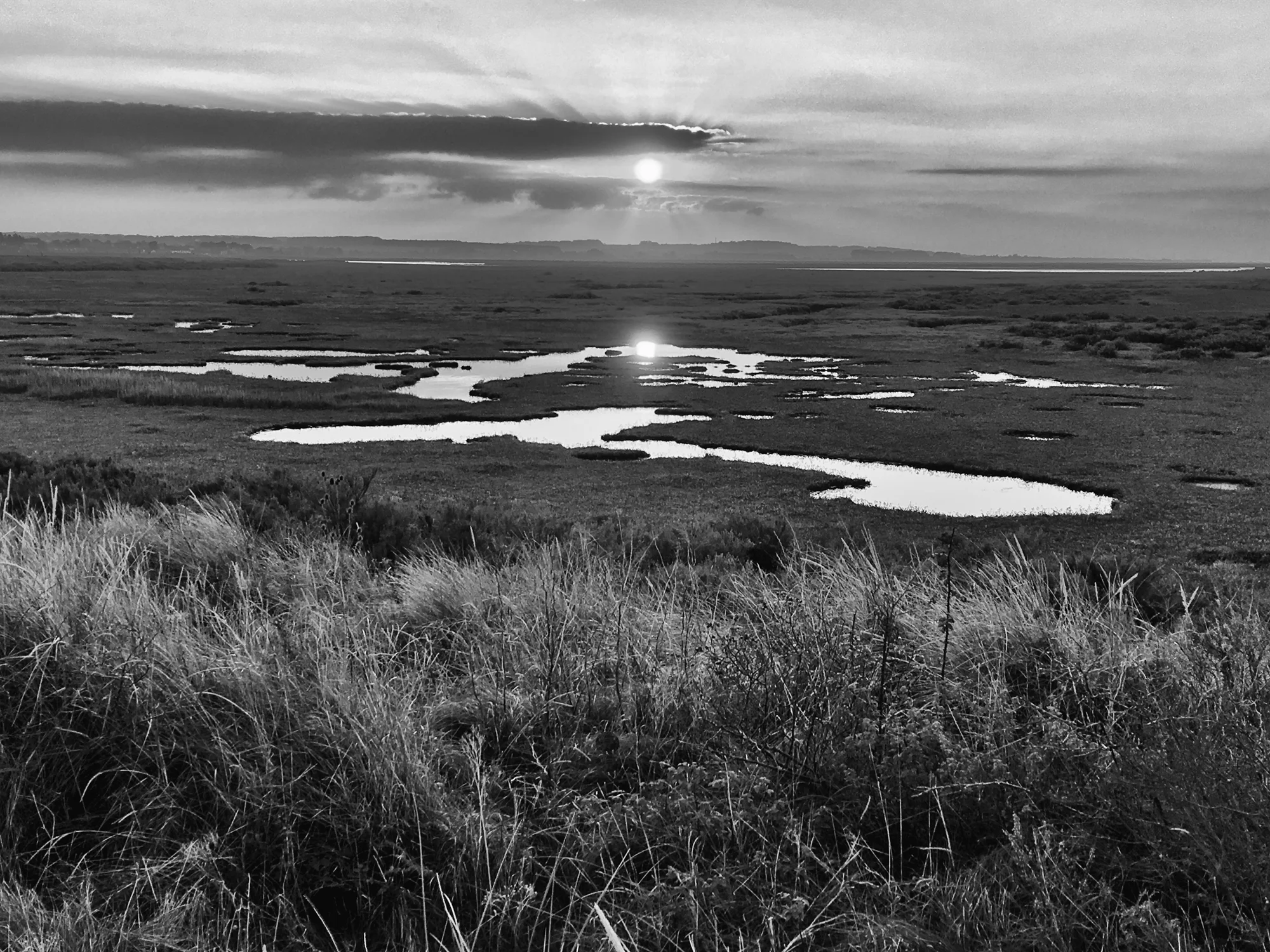 Sunset over Burnham Overy.