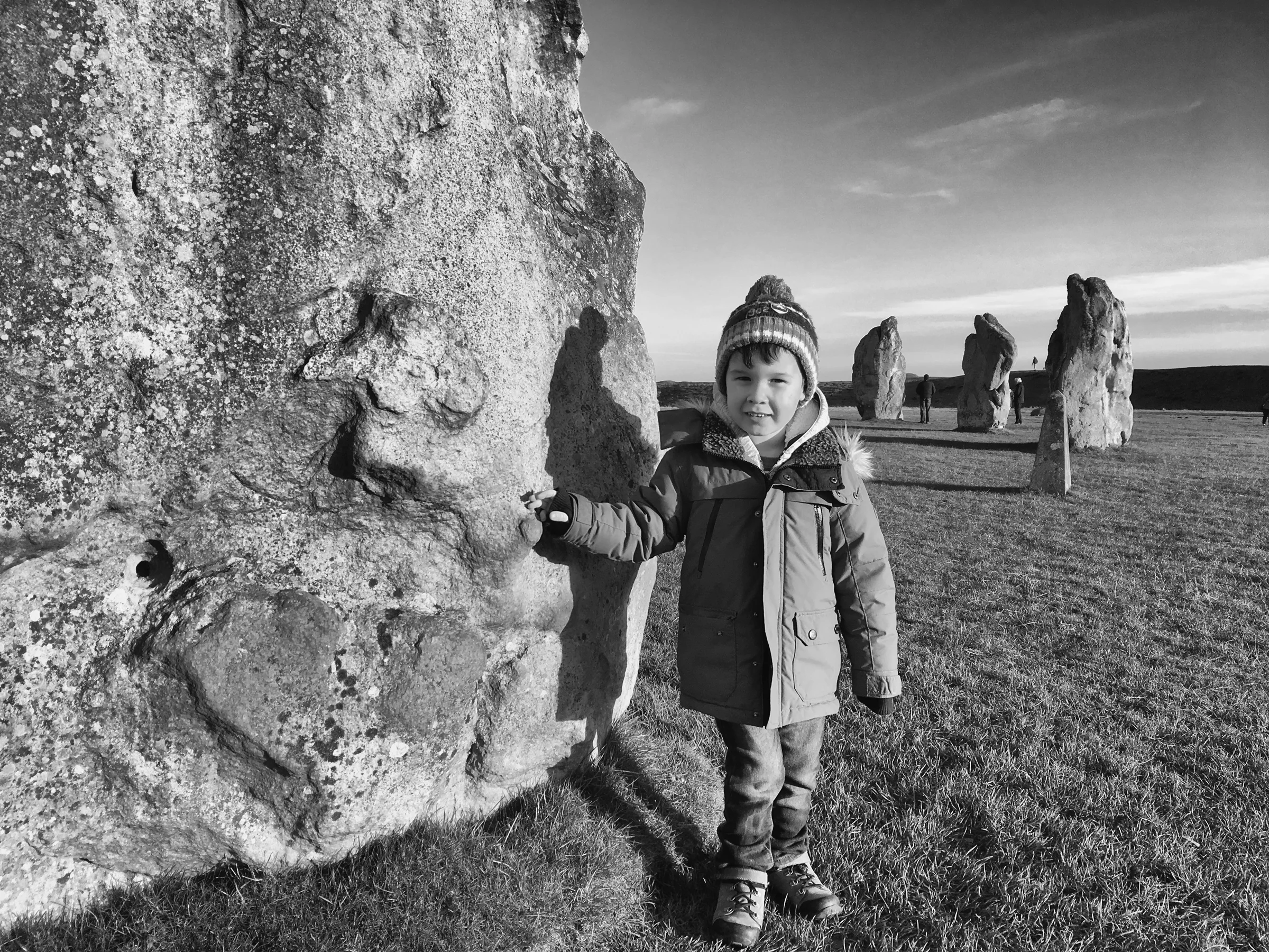 Alexander at Avebury Ring.