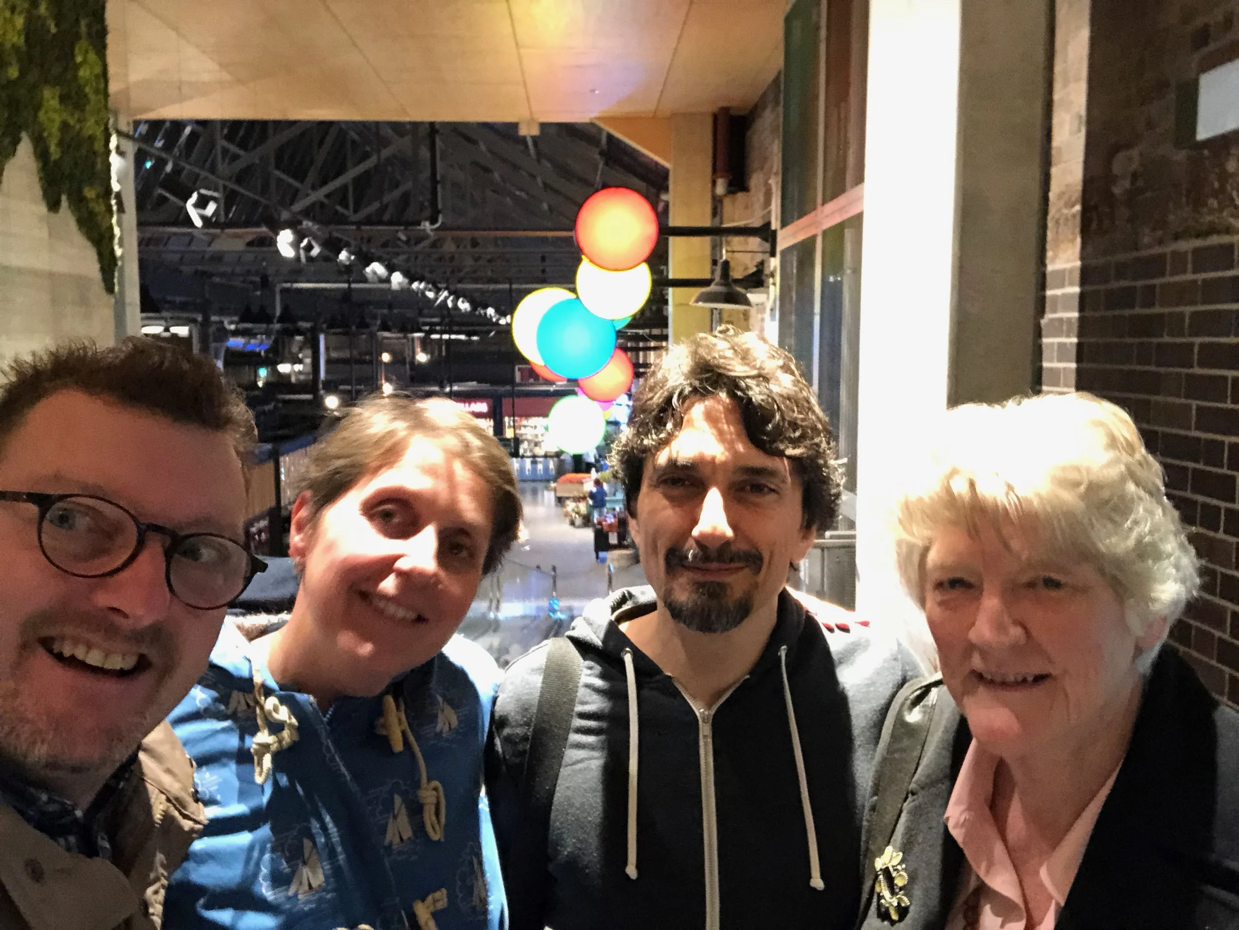From left, Paul Young, Daniela Traini, Stefano Giovagnoli and Prof Sandra Anderseron 