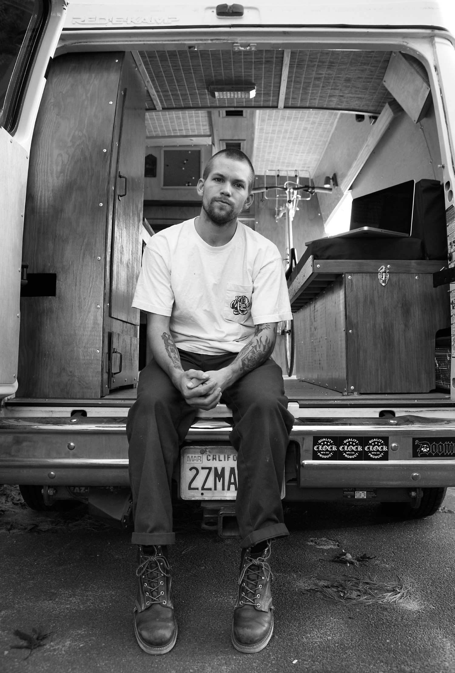  Jeff Hill has spent the past year gutting and rebuilding the interior of his van, making it his home. He has lived out of it in San Francisco for a year, traveling back and forth from California to&nbsp;Massachusetts. Check out his site&nbsp;  hillt