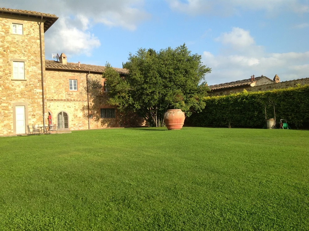 Part of the main building at Borgo Scopeto.