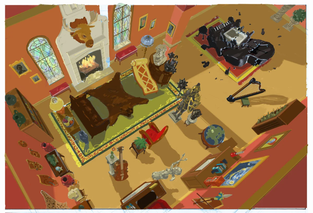 Color Rough _Tom and Jerry- Blast off to Mars