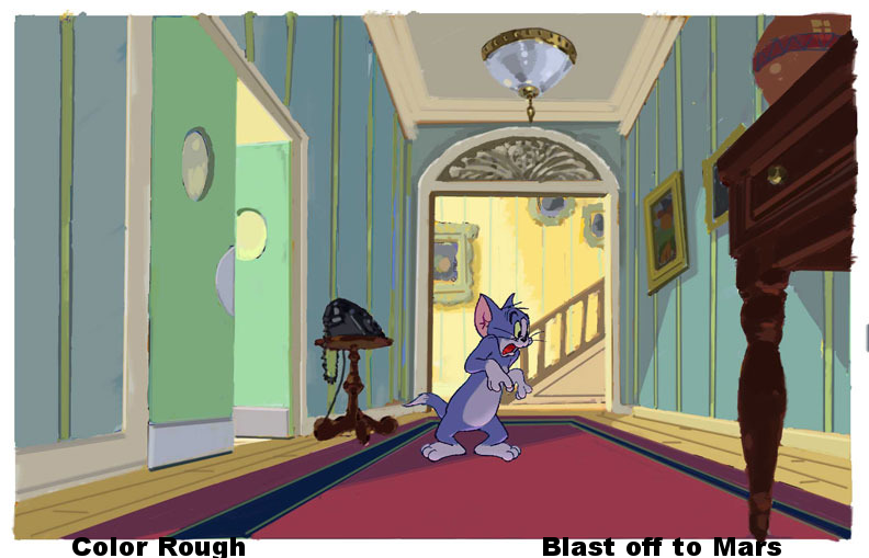 Color Rough _Tom and Jerry- Blast off to Mars