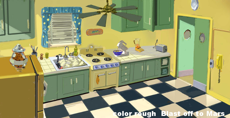 Color Rough _Tom and Jerry- Blast off to Mars