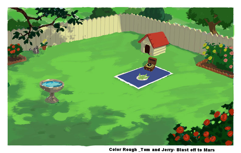 Color Rough _Tom and Jerry- Blast off to Mars