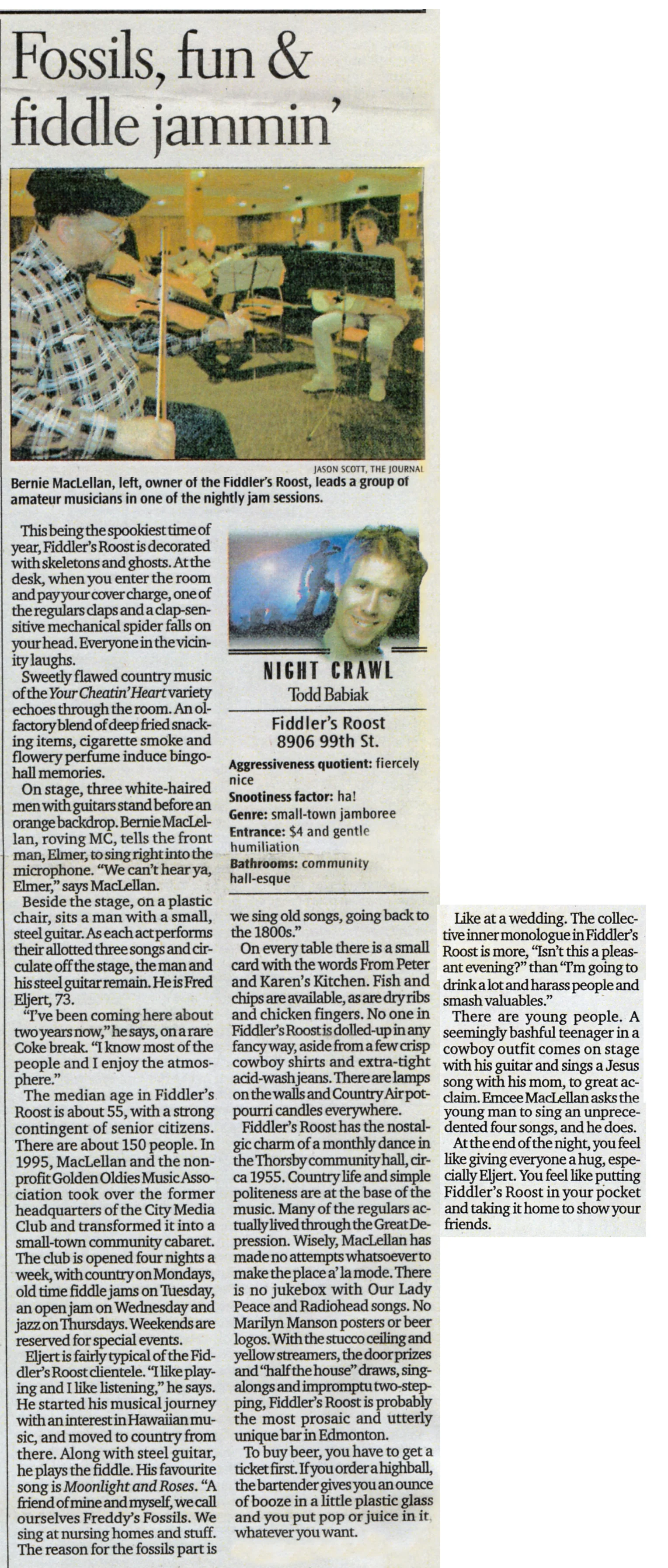 Edmonton Journal - October 25, 2001