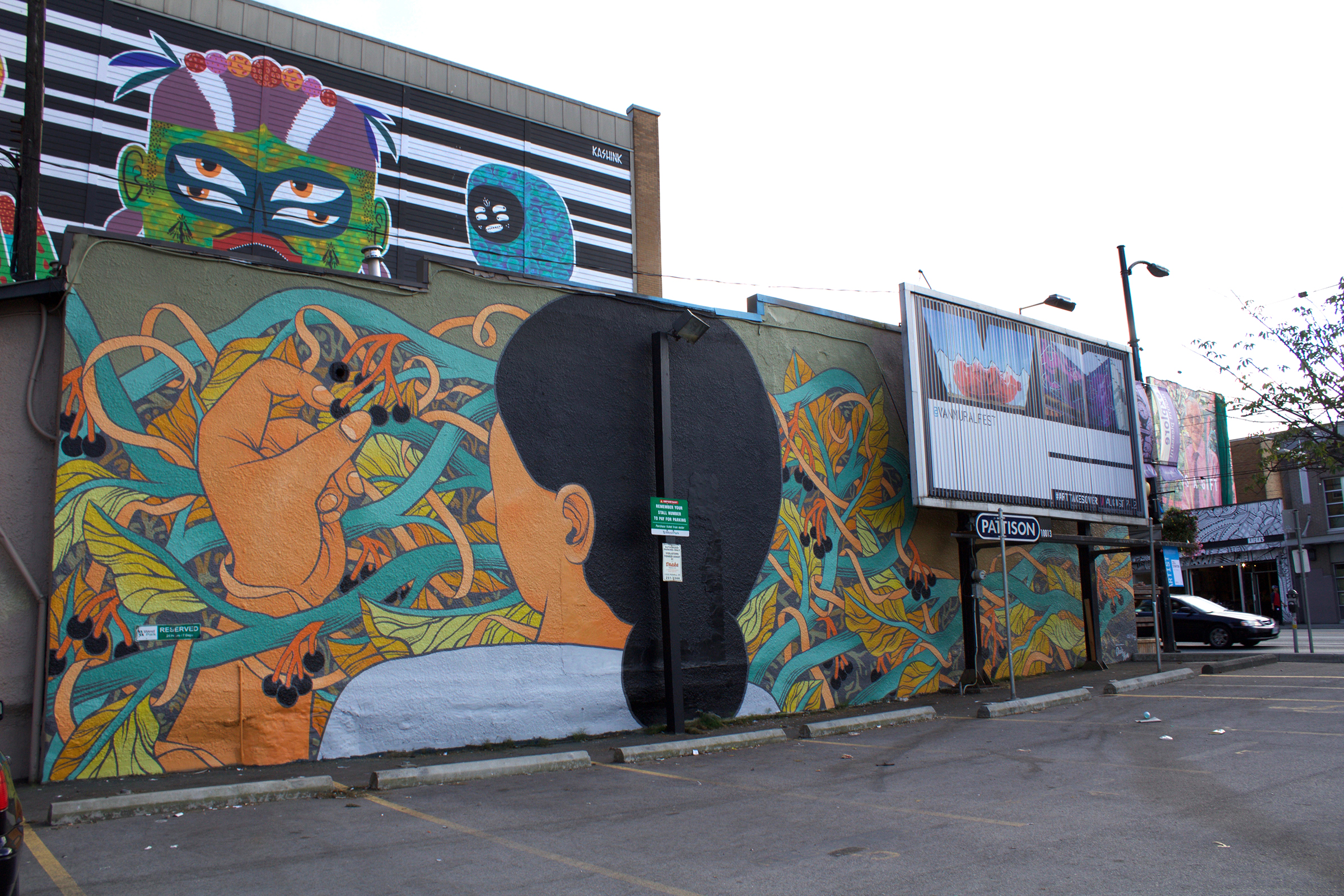 Blue VinesFor Vancouver Mural Fest // VANCOUVER, BC</p>