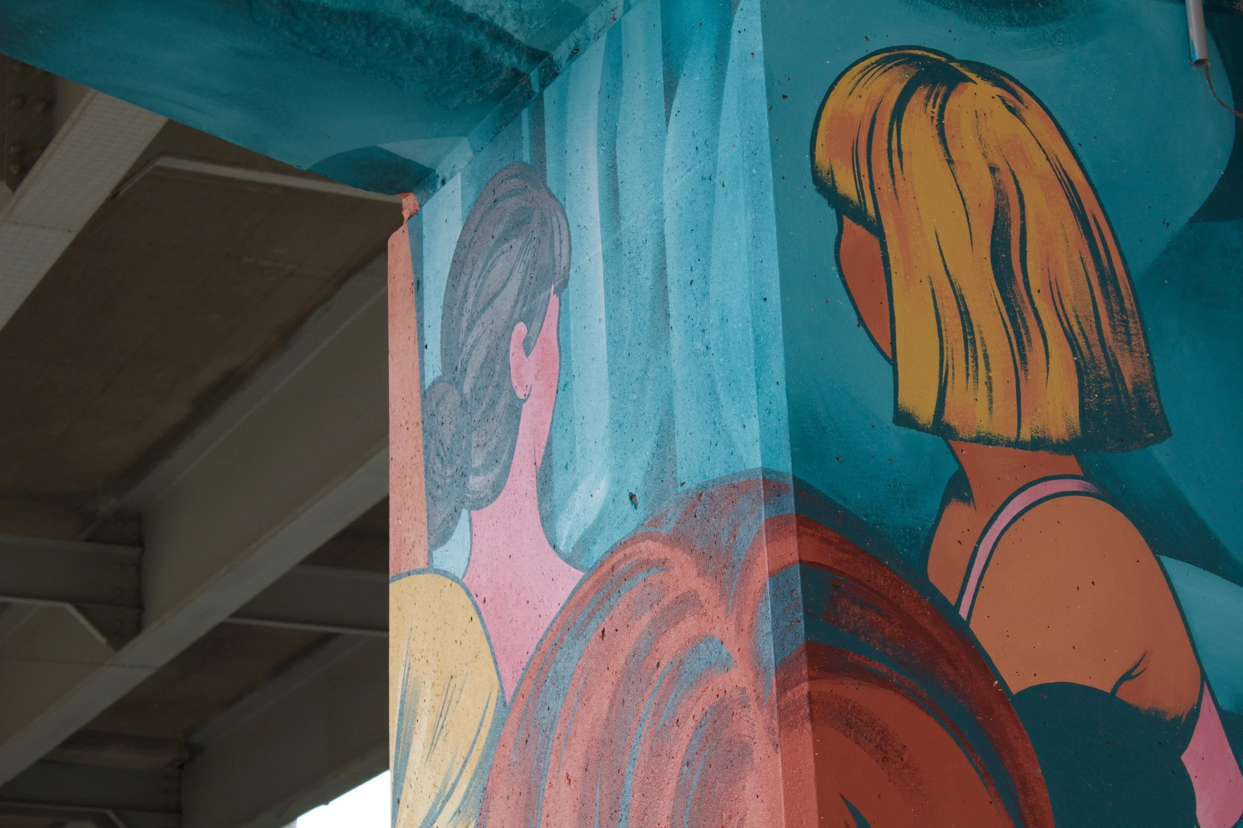 Sunbathers (detail)For Underpass Park // TORONTO, ON</p>